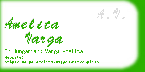 amelita varga business card